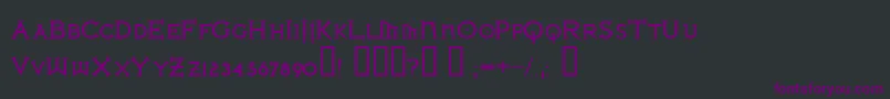 IronLeagueSmallcapsBold Font – Purple Fonts on Black Background
