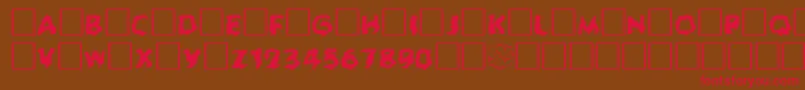 Ghoul Font – Red Fonts on Brown Background