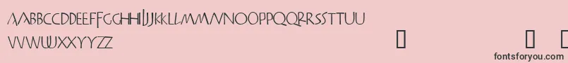 Praitor Font – Black Fonts on Pink Background