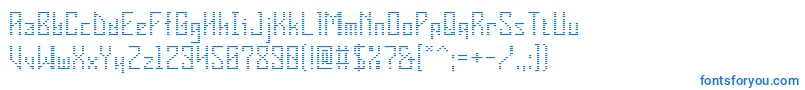 VInsider-fontti – siniset fontit valkoisella taustalla