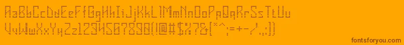 VInsider Font – Brown Fonts on Orange Background