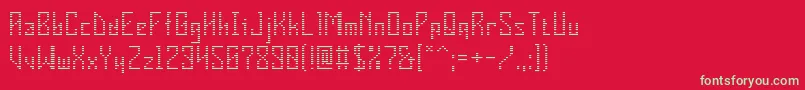 VInsider Font – Green Fonts on Red Background