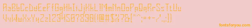 Шрифт VInsider – оранжевые шрифты на розовом фоне