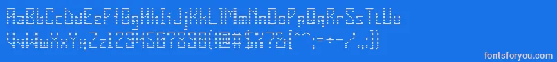 フォントVInsider – ピンクの文字、青い背景