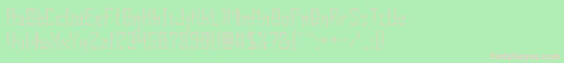 フォントVInsider – 緑の背景にピンクのフォント