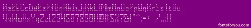 Шрифт VInsider – розовые шрифты на фиолетовом фоне
