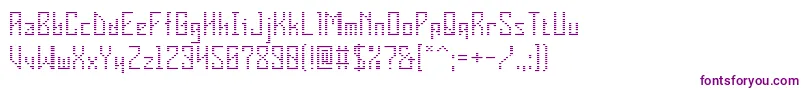 VInsider-fontti – violetit fontit valkoisella taustalla