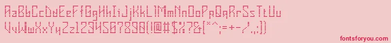 フォントVInsider – ピンクの背景に赤い文字