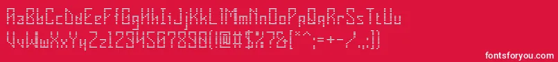 VInsider-fontti – valkoiset fontit punaisella taustalla