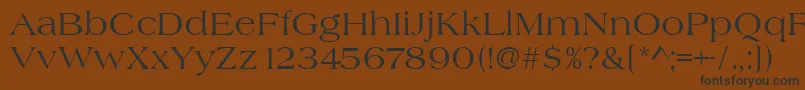 Heritage Font – Black Fonts on Brown Background