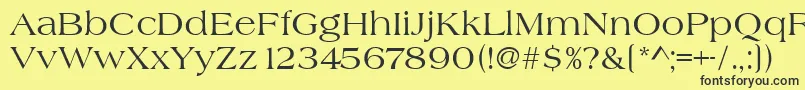 Heritage Font – Black Fonts on Yellow Background