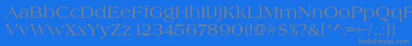 Heritage Font – Gray Fonts on Blue Background