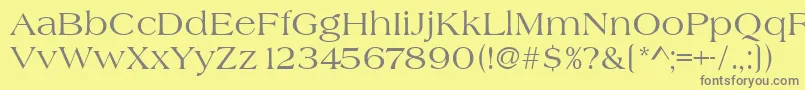 Heritage Font – Gray Fonts on Yellow Background