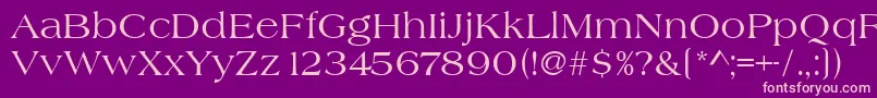 Heritage Font – Pink Fonts on Purple Background