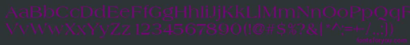 Heritage Font – Purple Fonts on Black Background