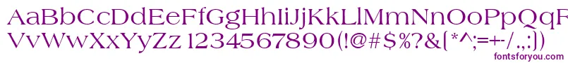 Heritage Font – Purple Fonts on White Background