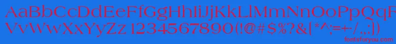 Heritage Font – Red Fonts on Blue Background