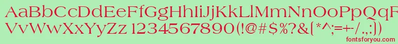 Шрифт Heritage – красные шрифты на зелёном фоне