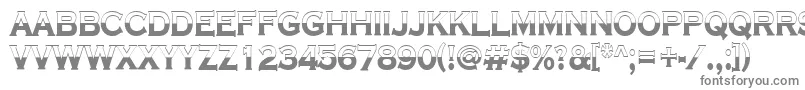 フォントCopper8 – 白い背景に灰色の文字