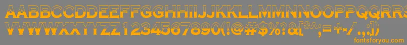 Шрифт Copper8 – оранжевые шрифты на сером фоне
