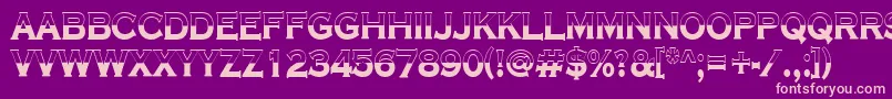 Copper8 Font – Pink Fonts on Purple Background