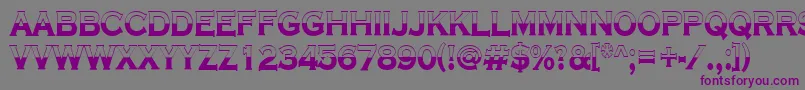 Copper8 Font – Purple Fonts on Gray Background