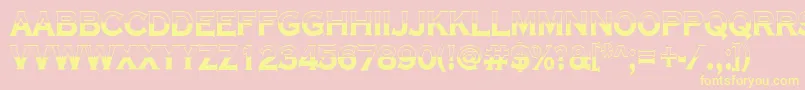Copper8 Font – Yellow Fonts on Pink Background