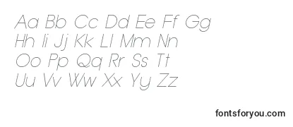 Обзор шрифта TypoGroteskThinItalicDemo