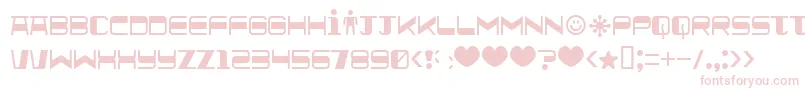 Quickometer Font – Pink Fonts on White Background