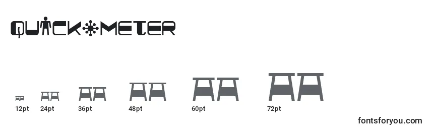 Quickometer Font Sizes