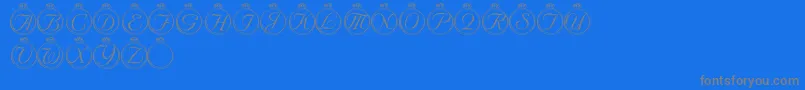 Police LmsSolitaryStone – polices grises sur fond bleu