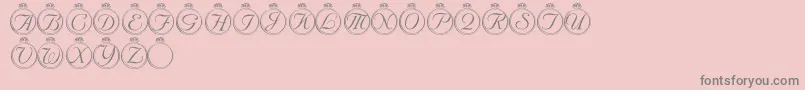 LmsSolitaryStone Font – Gray Fonts on Pink Background