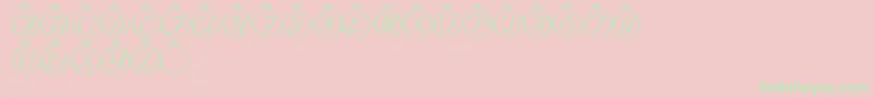 LmsSolitaryStone Font – Green Fonts on Pink Background