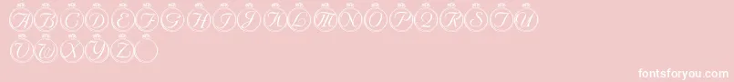 LmsSolitaryStone Font – White Fonts on Pink Background