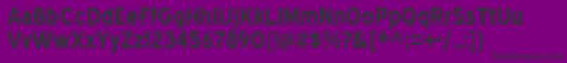 Шрифт BlueHighwayBd – чёрные шрифты на фиолетовом фоне