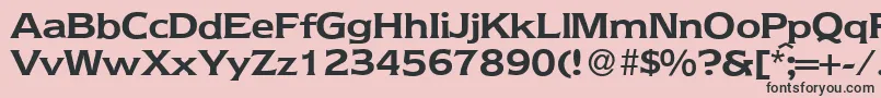 Шрифт NebraskaBold – чёрные шрифты на розовом фоне