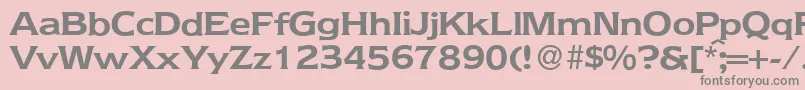 Шрифт NebraskaBold – серые шрифты на розовом фоне