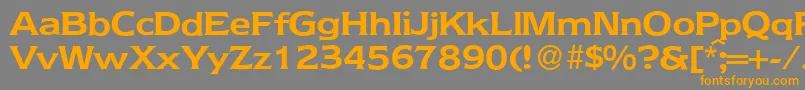 NebraskaBold Font – Orange Fonts on Gray Background