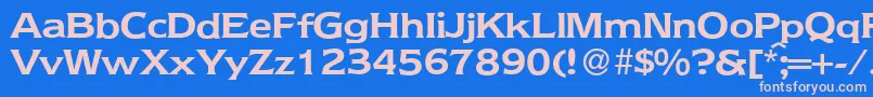 Шрифт NebraskaBold – розовые шрифты на синем фоне