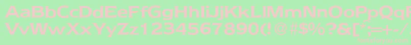 NebraskaBold Font – Pink Fonts on Green Background