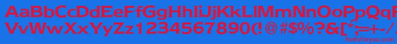 Шрифт NebraskaBold – красные шрифты на синем фоне