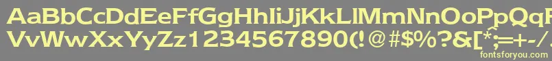 NebraskaBold Font – Yellow Fonts on Gray Background