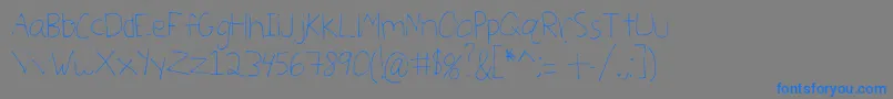 Шрифт Julialicious – синие шрифты на сером фоне