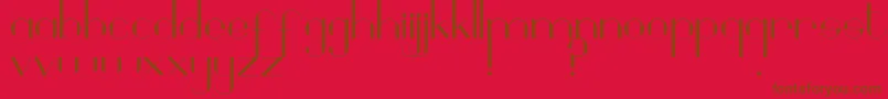 Geobrijel Font – Brown Fonts on Red Background