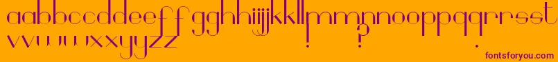 Geobrijel Font – Purple Fonts on Orange Background