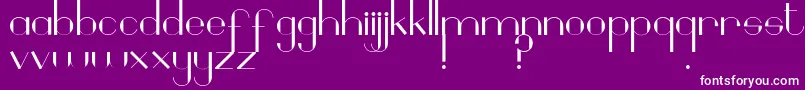 Geobrijel Font – White Fonts on Purple Background