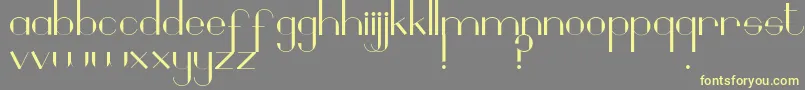 Geobrijel Font – Yellow Fonts on Gray Background