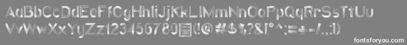 QuatrolineDemo Font – White Fonts on Gray Background