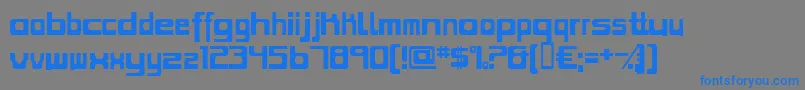 ZoltanKiss Font – Blue Fonts on Gray Background