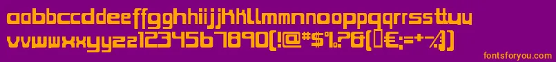 ZoltanKiss Font – Orange Fonts on Purple Background